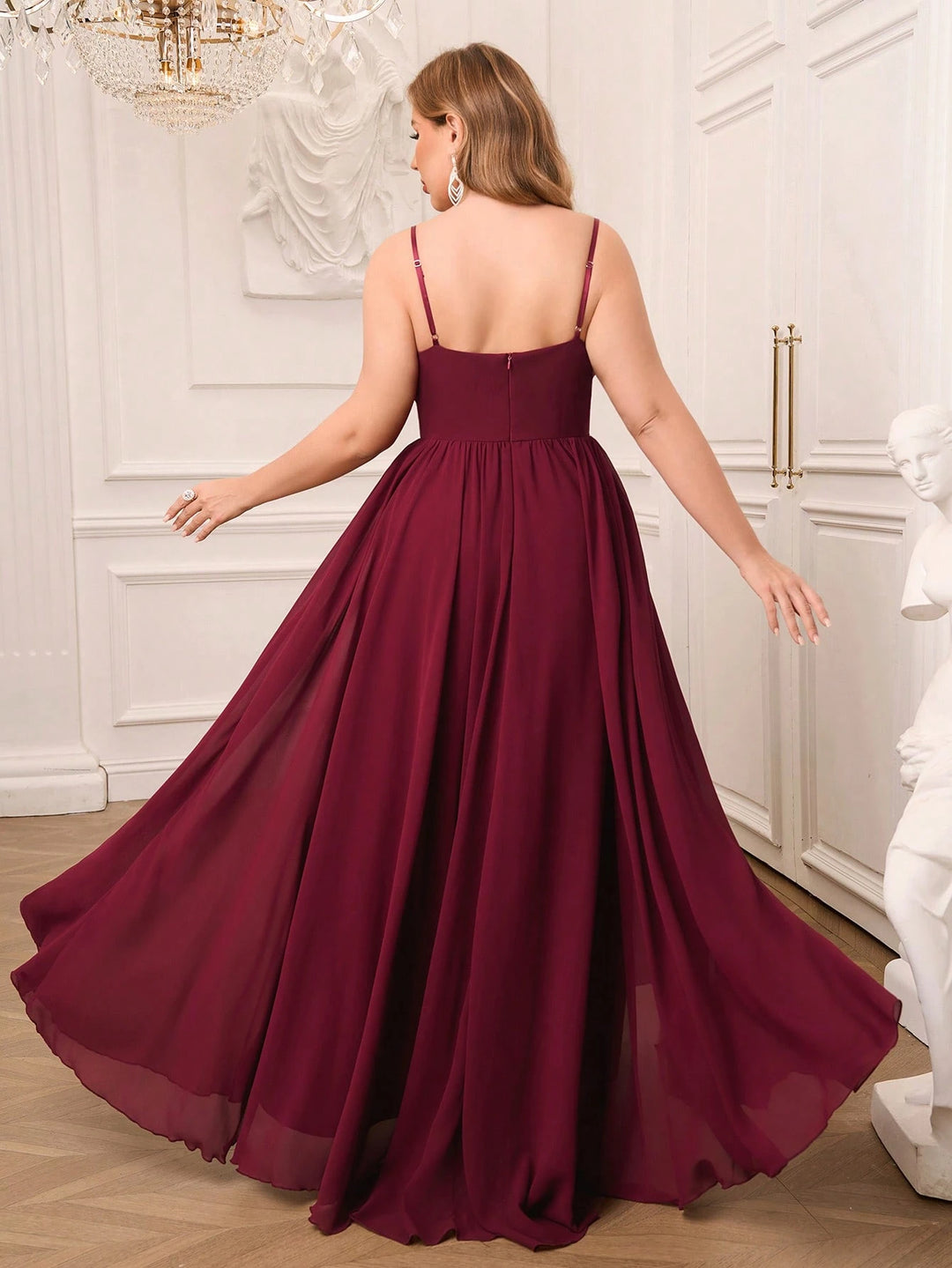 Rochie maxi SHEIN, vișiniu