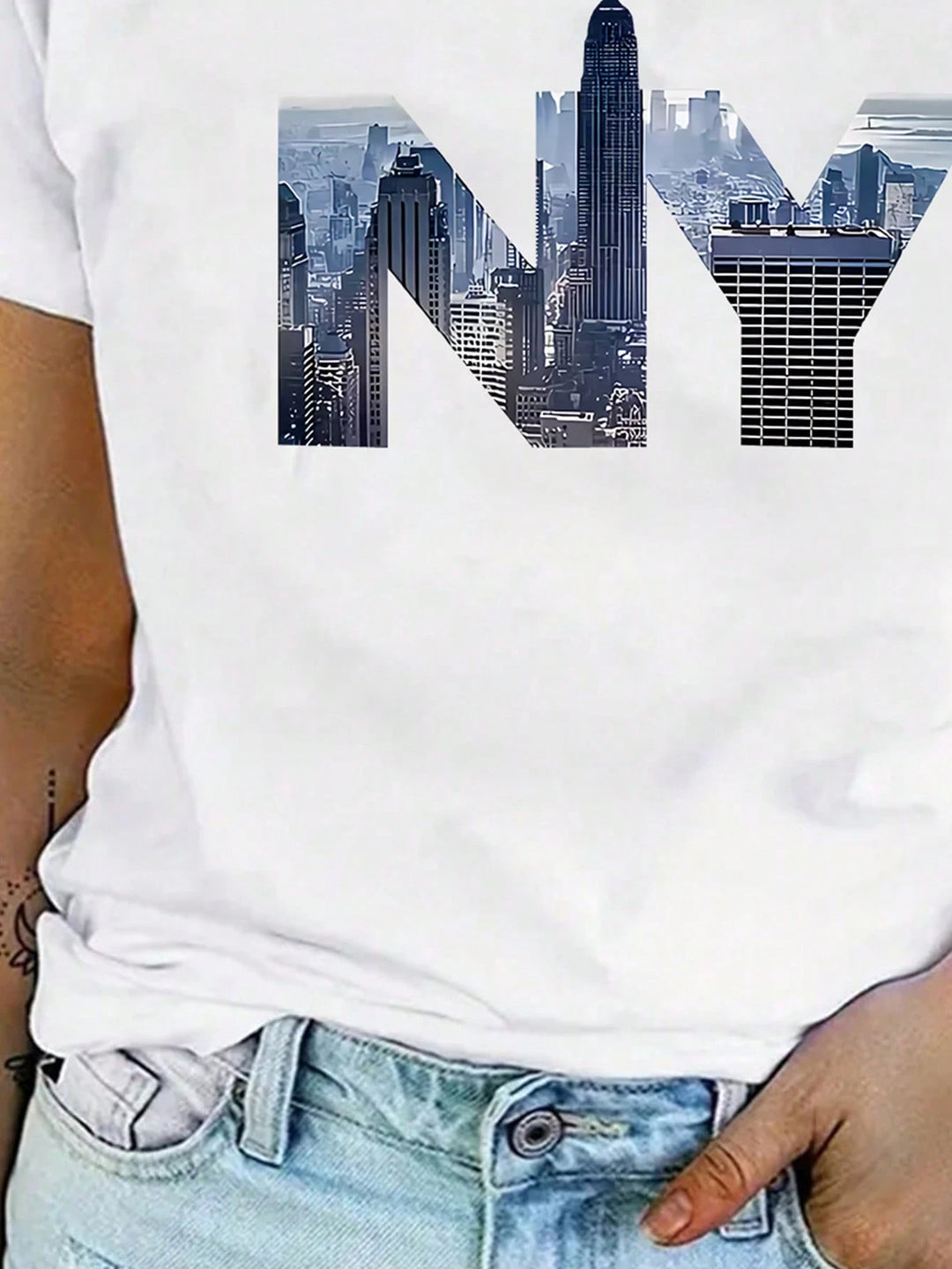 Tricou SHEIN, alb