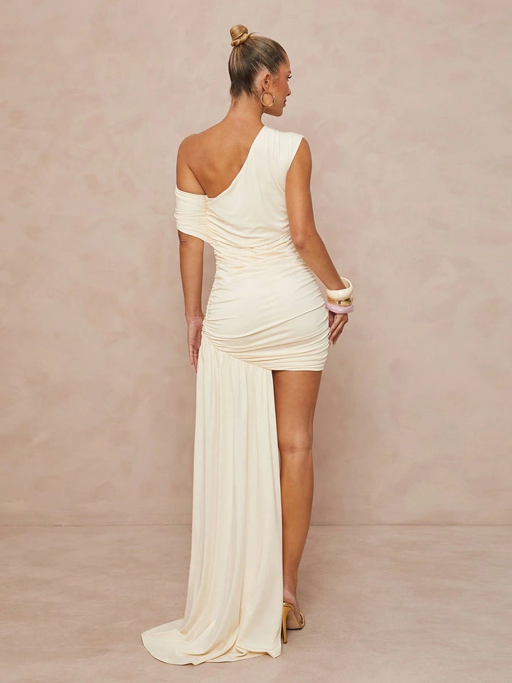 Rochie maxi SHEIN, crem