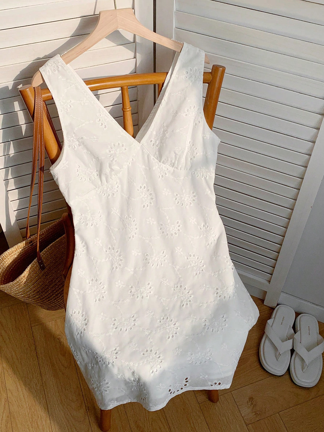 Rochie mini SHEIN, alb