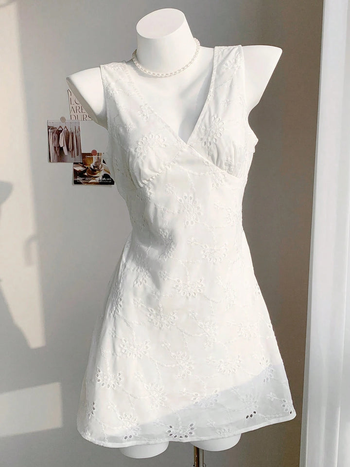 Rochie mini SHEIN, alb