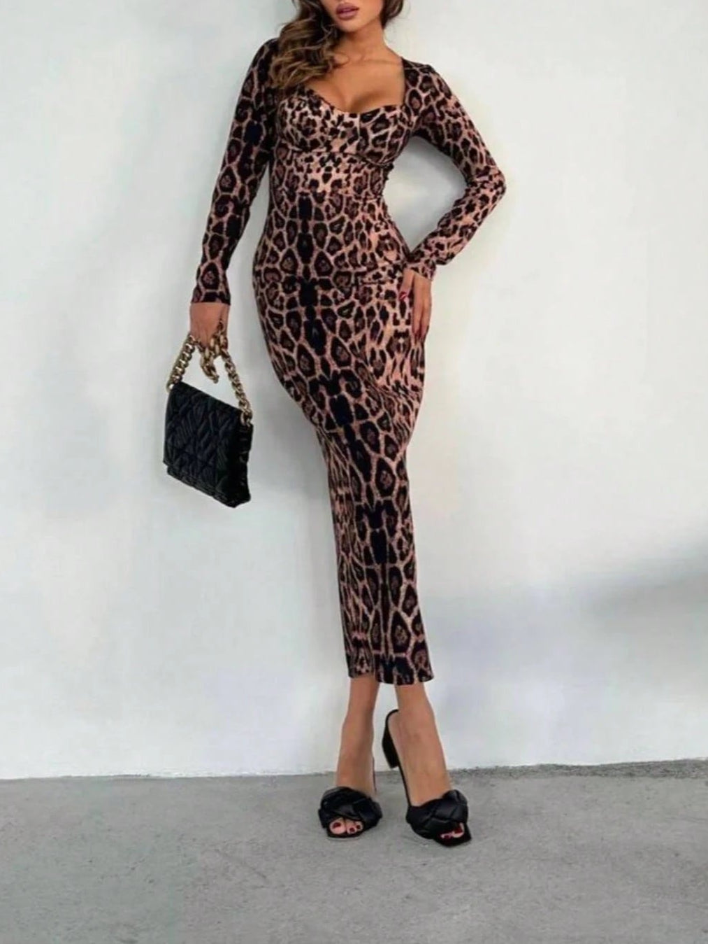 Rochie maxi Shein, mix culori
