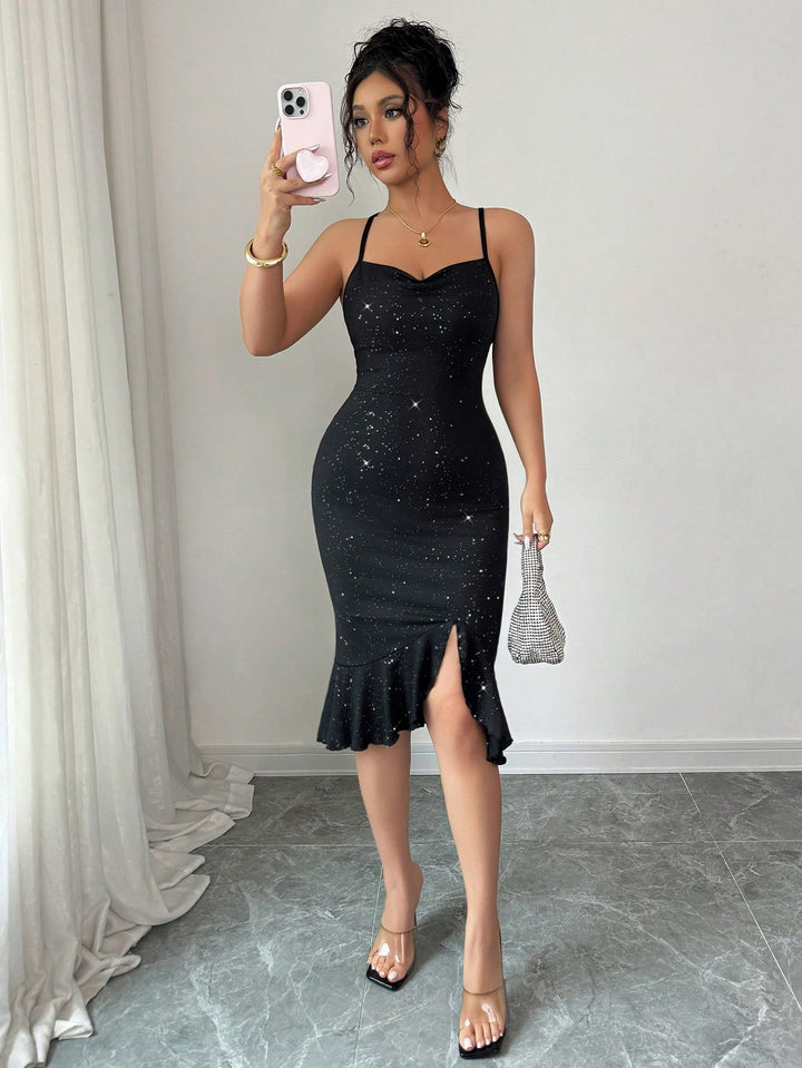 Rochie midi SHEIN, negru