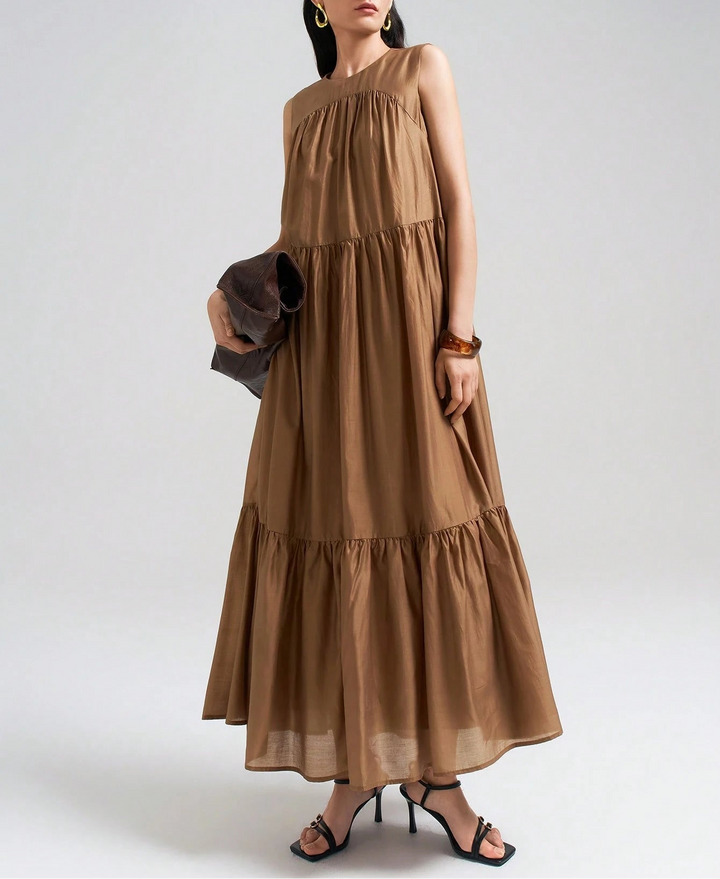 SHEIN Maxi ruha, barna