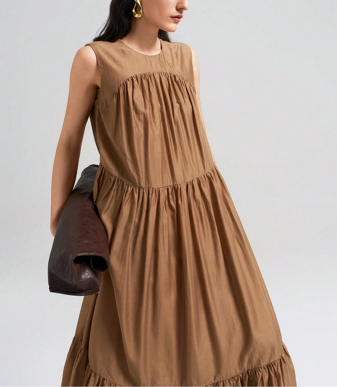 SHEIN Maxi ruha, barna