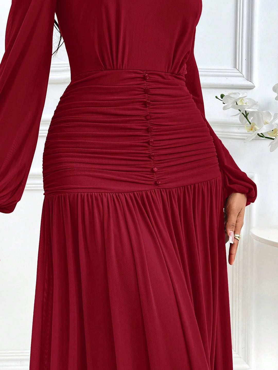 Rochie maxi SHEIN, vișiniu