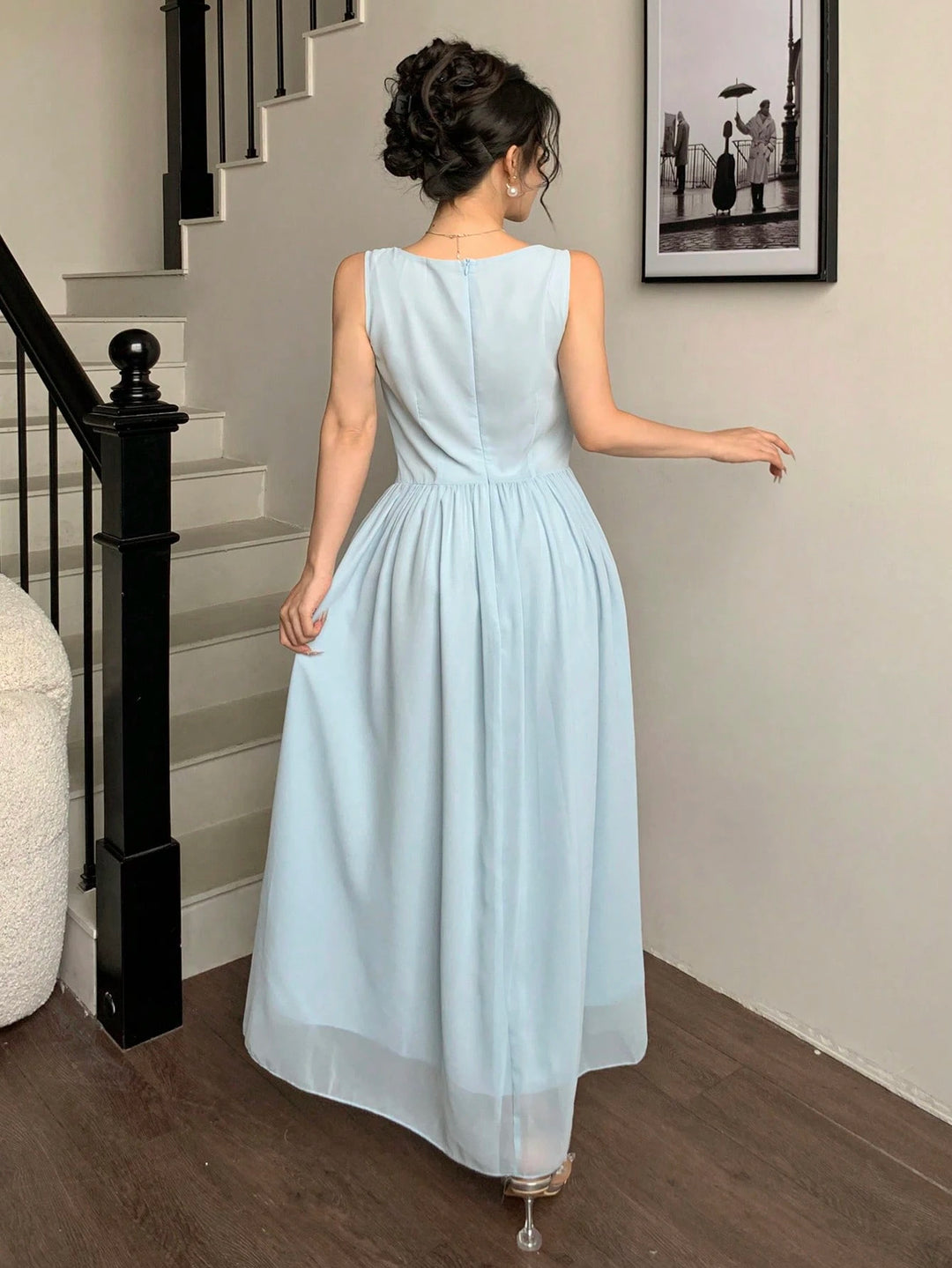 SHEIN maxi ruha, kék