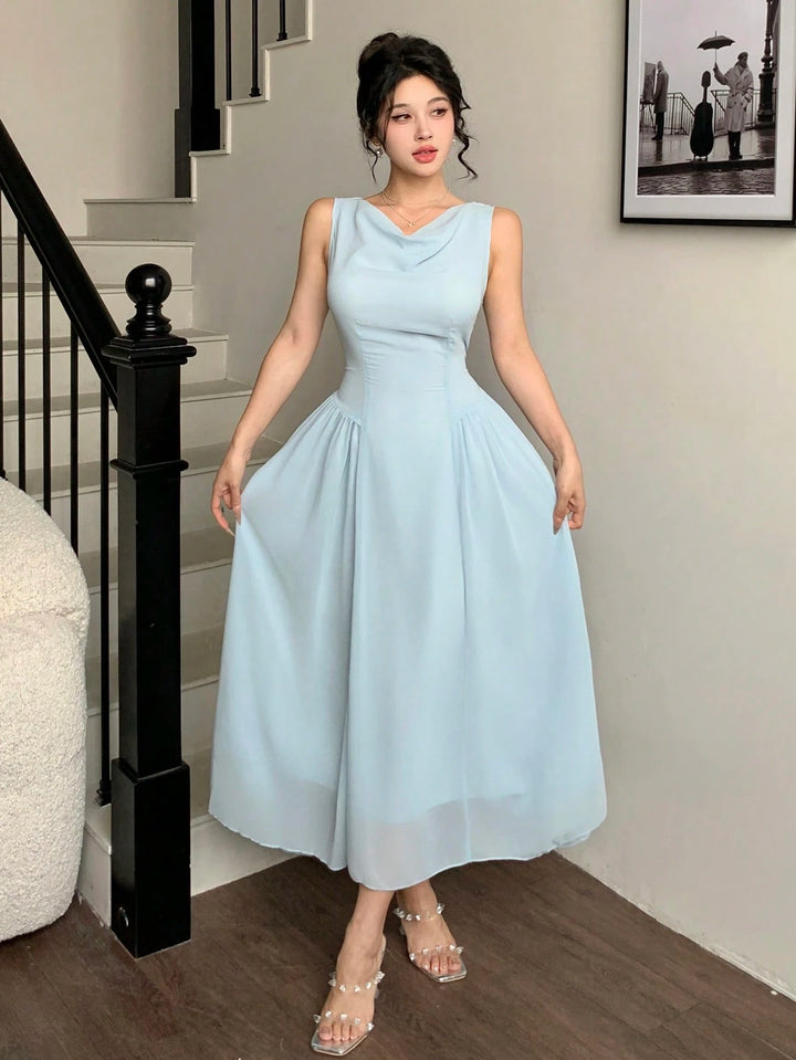 SHEIN maxi ruha, kék