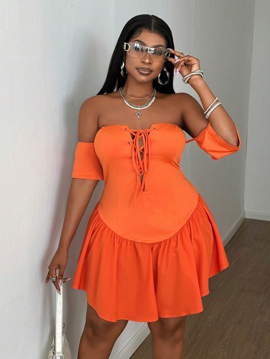 Rochie SHEIN, portocaliu
