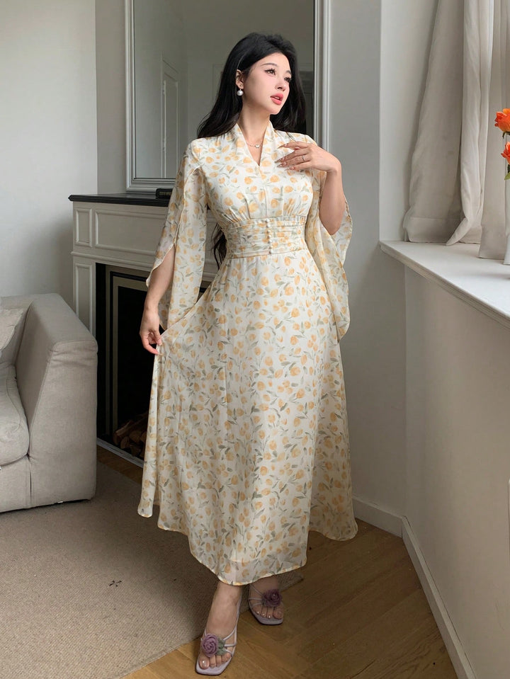Rochie maxi SHEIN, bej