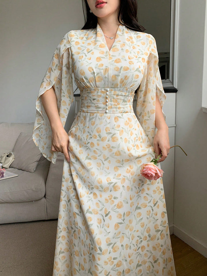 Rochie maxi SHEIN, bej