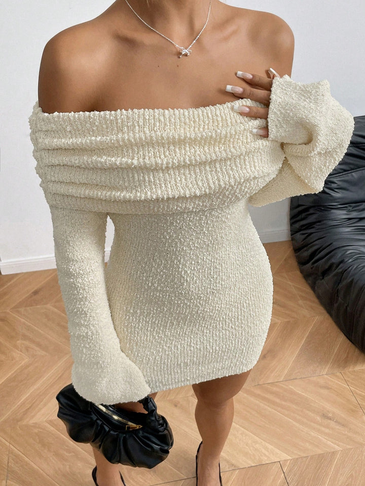 Rochie mini SHEIN, crem