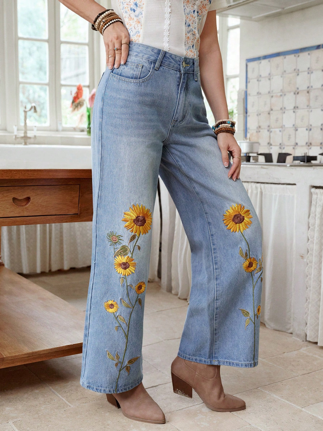 Jeans SHEIN, albastru