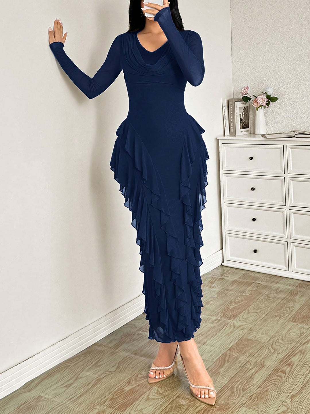 Rochie maxi SHEIN, albastru