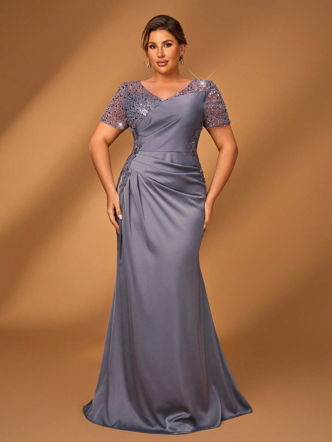 SHEIN maxi ruha, szürke