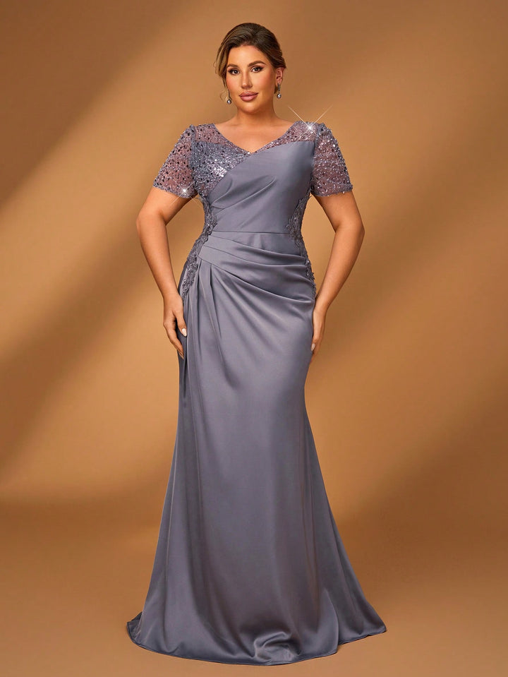 SHEIN maxi ruha, szürke
