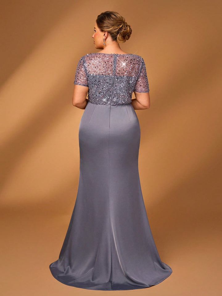 SHEIN maxi ruha, szürke