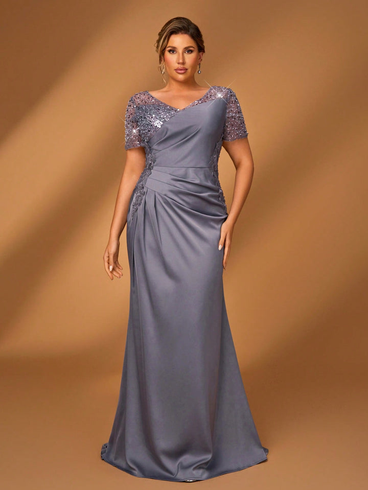 SHEIN maxi ruha, szürke