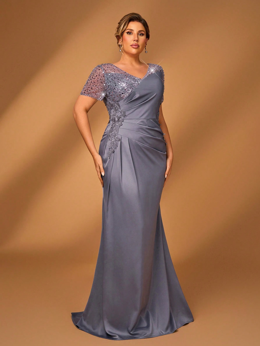 SHEIN maxi ruha, szürke