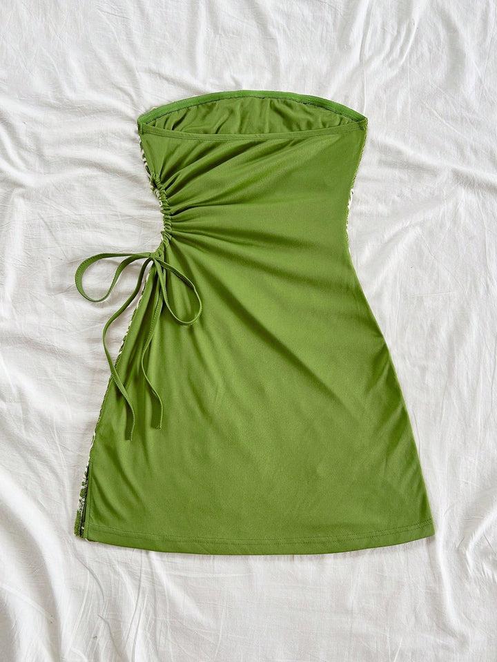 Rochie mini SHEIN, verde