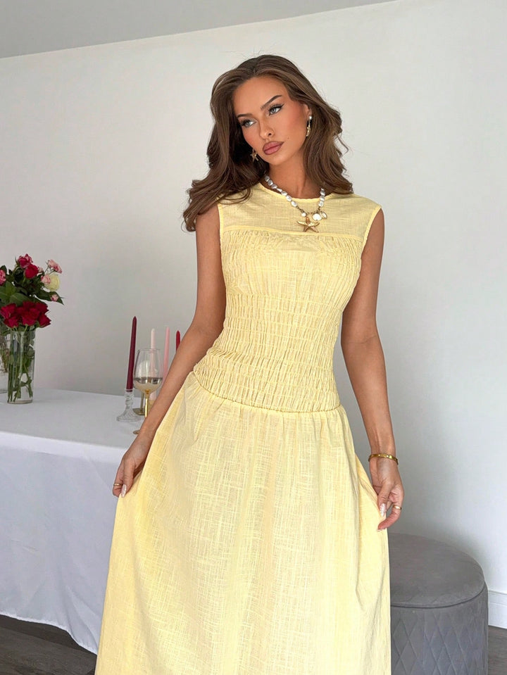 Rochie maxi SHEIN, galben