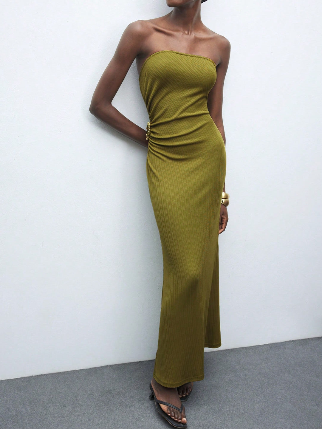Rochie maxi SHEIN, verde
