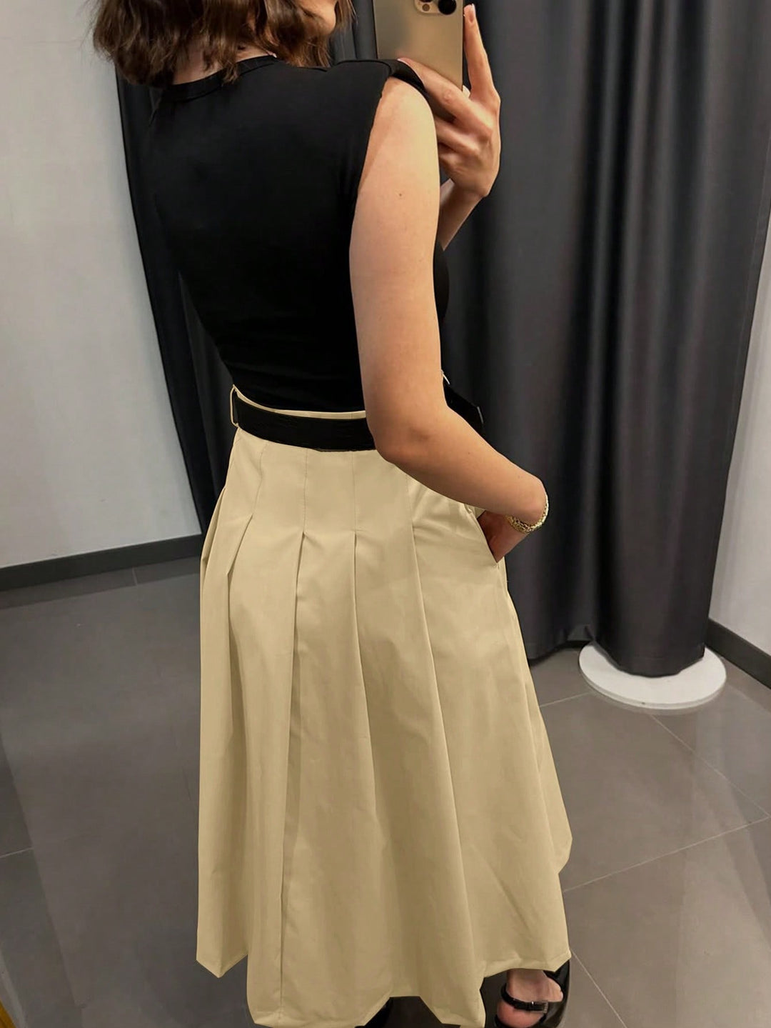 Rochie midi SHEIN, portocaliu