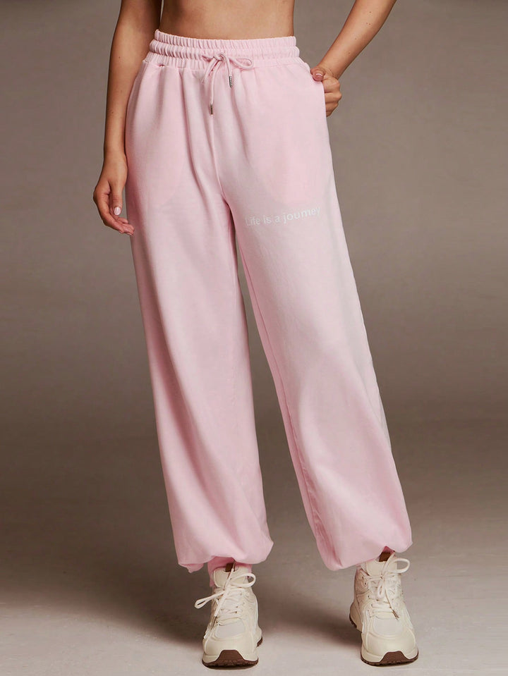 Pantaloni SHEIN, roz