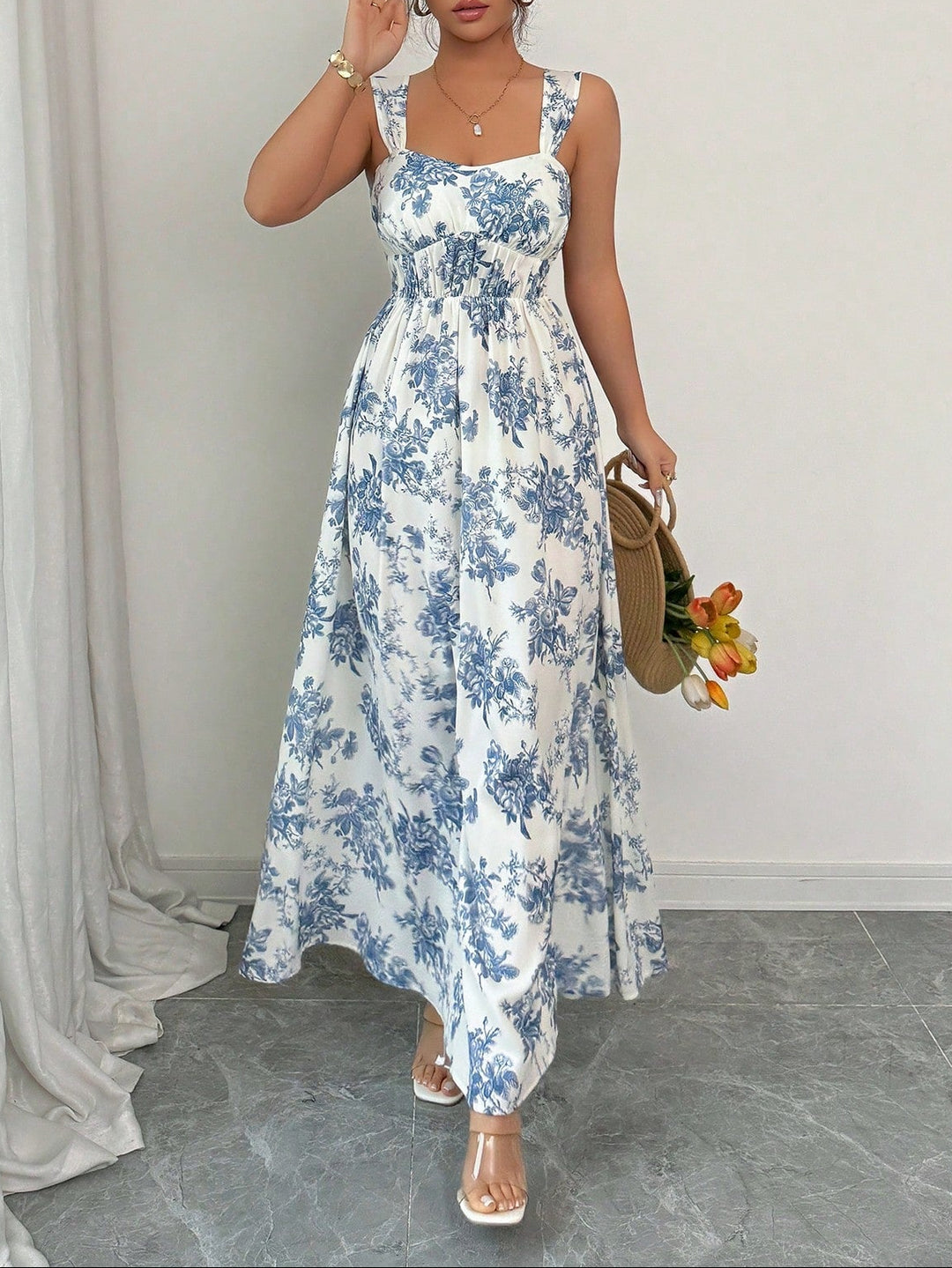 Rochie maxi SHEIN, mix culori