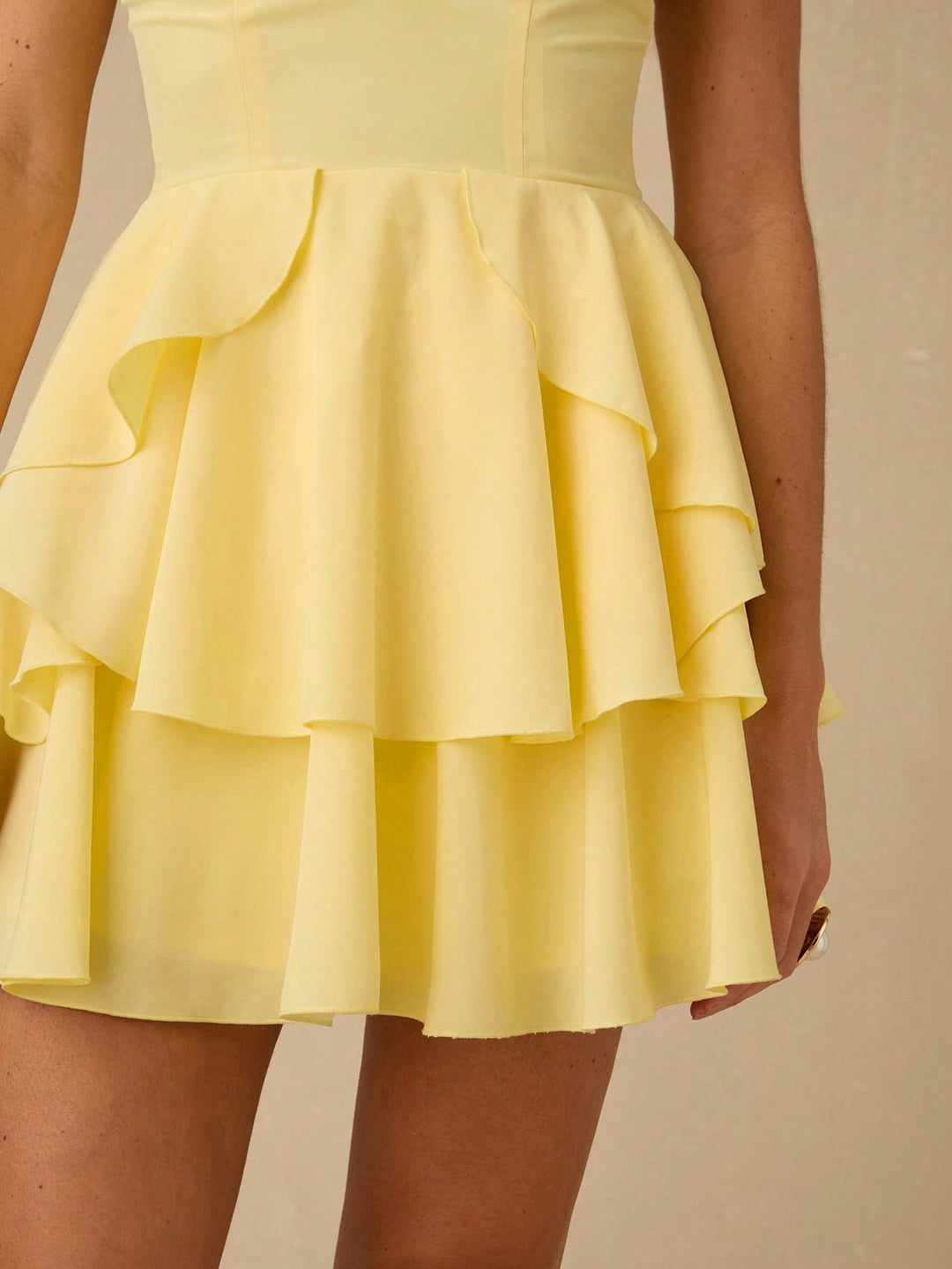 SHEIN mini ruha, sárga