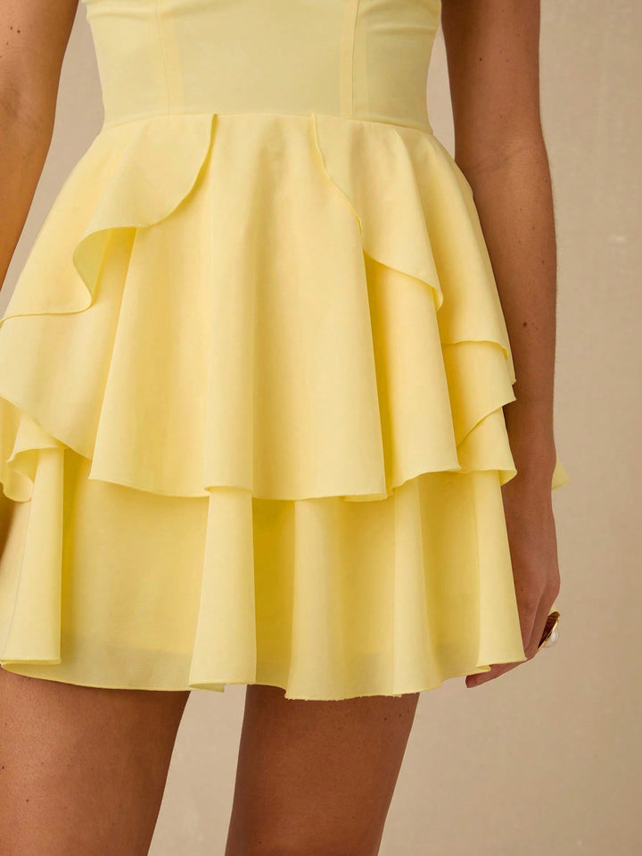 SHEIN mini ruha, sárga