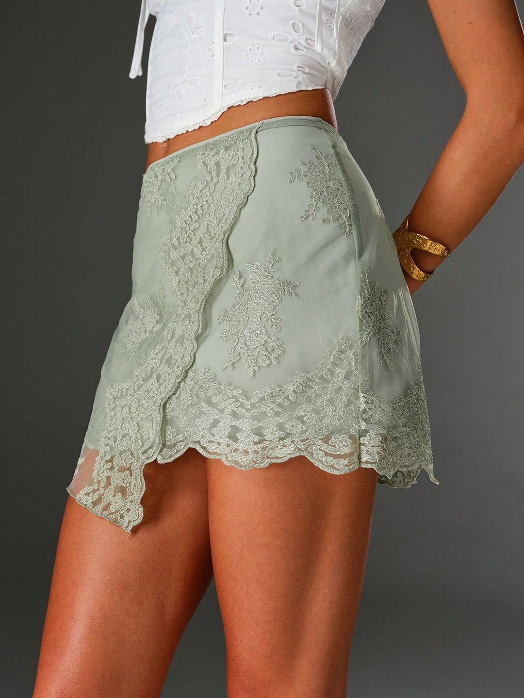Fustă SHEIN, verde