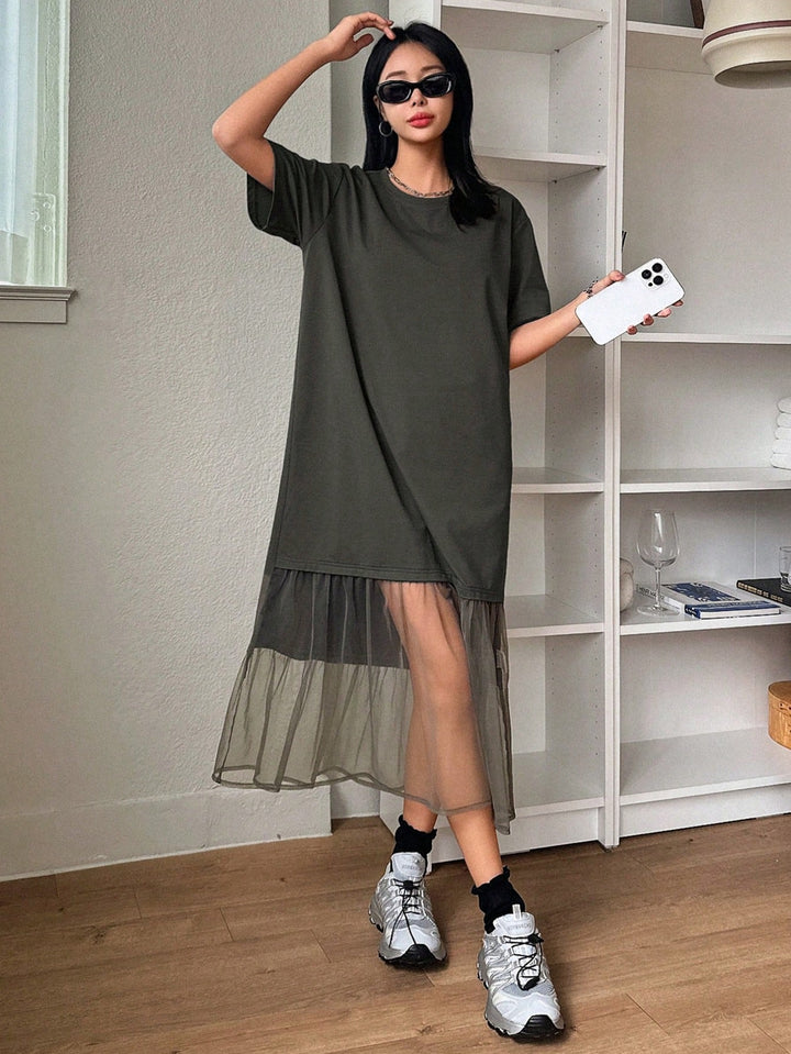 Rochie midi SHEIN, gri