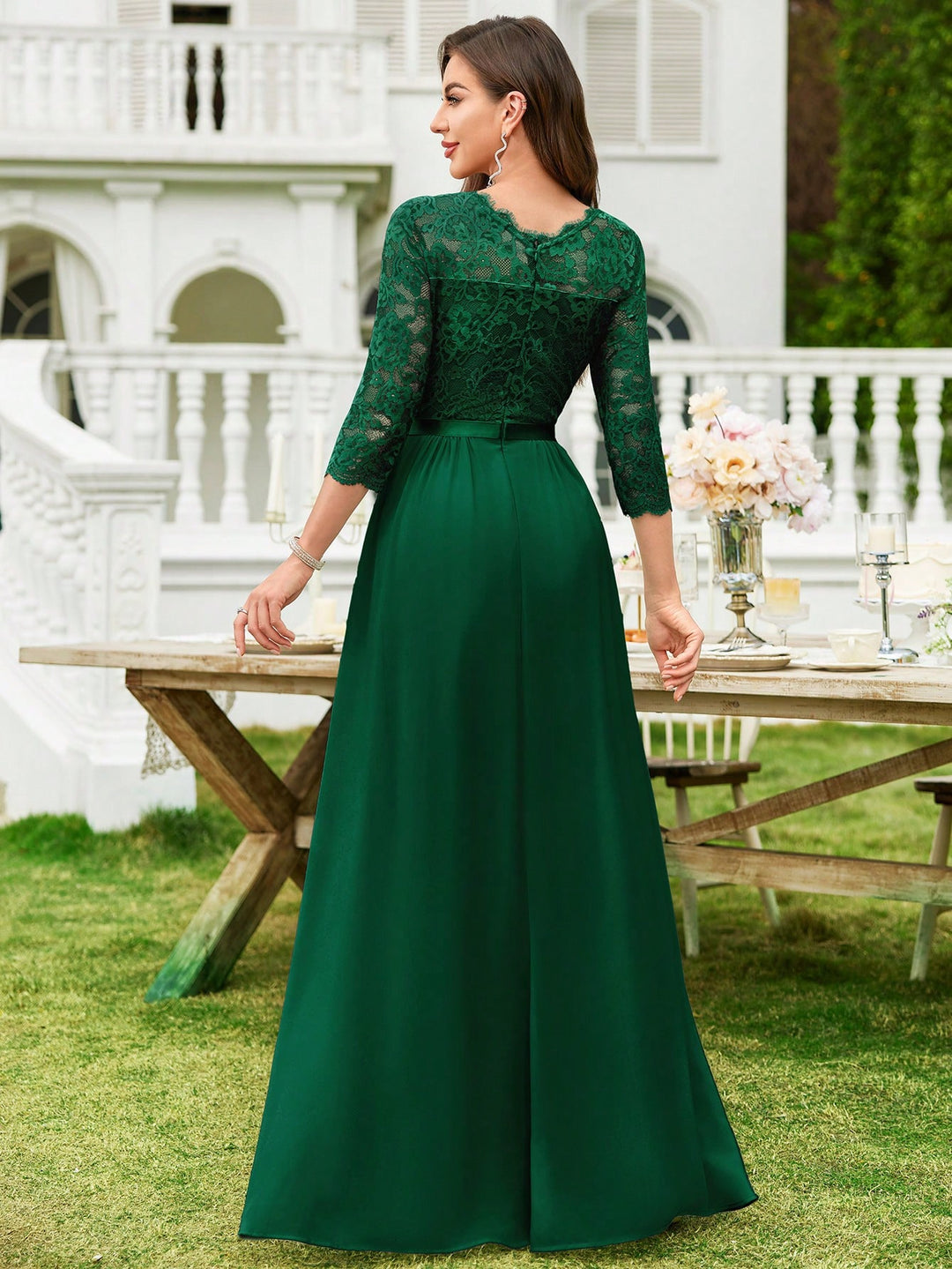 Rochie maxi SHEIN, verde