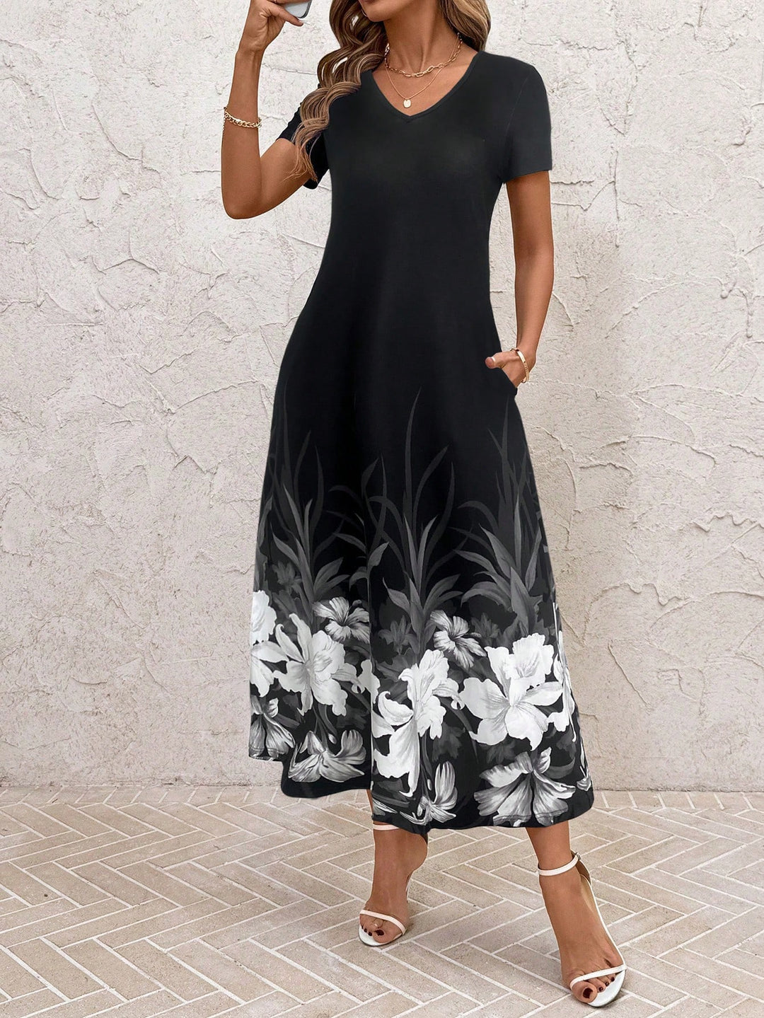 Rochie maxi SHEIN, negru