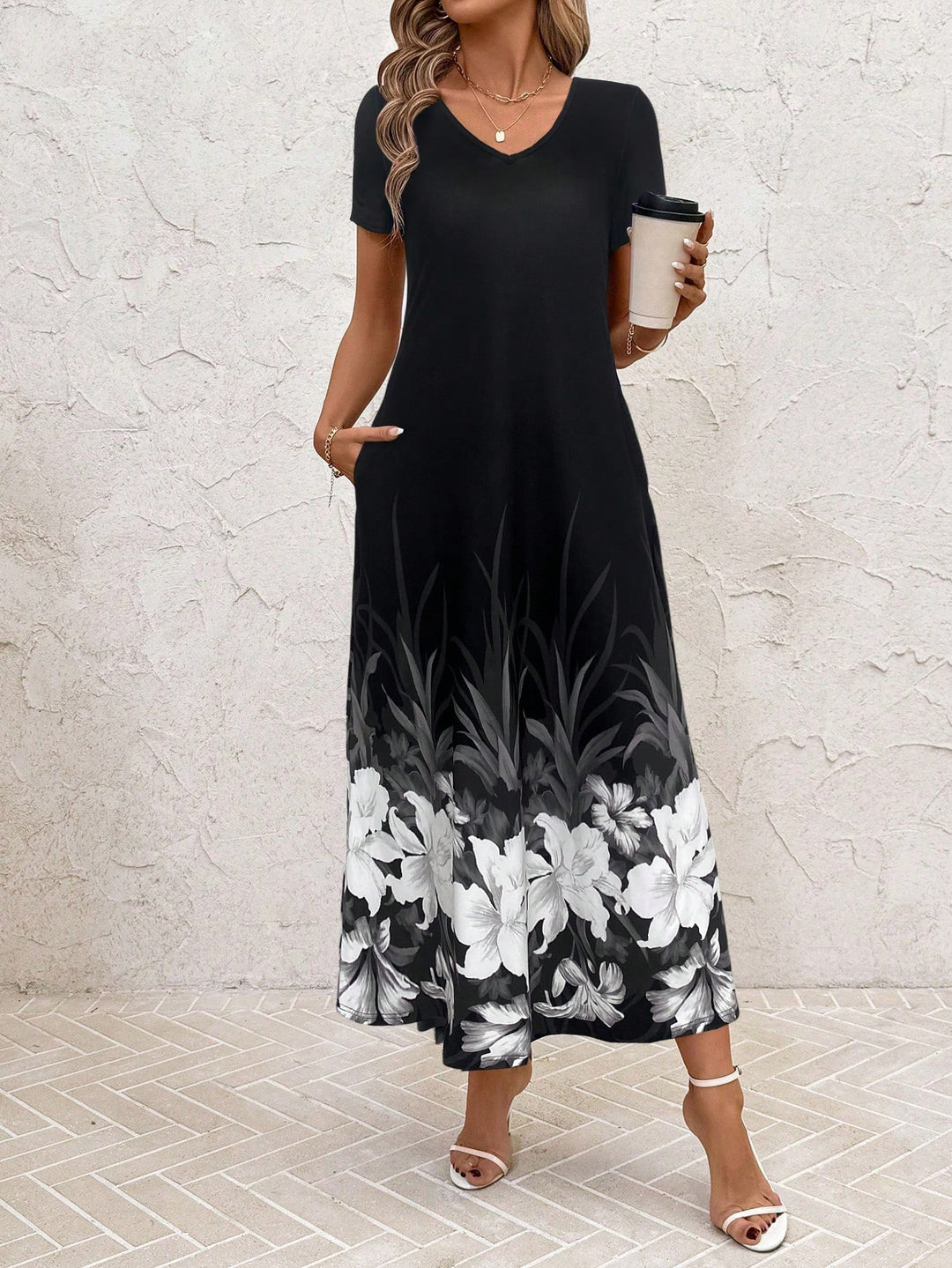 Rochie maxi SHEIN, negru