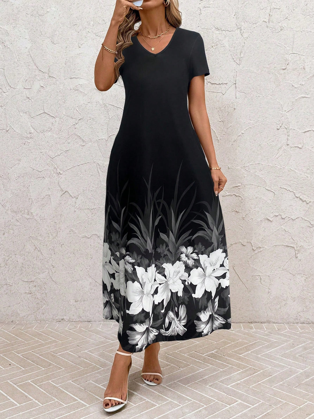Rochie maxi SHEIN, negru