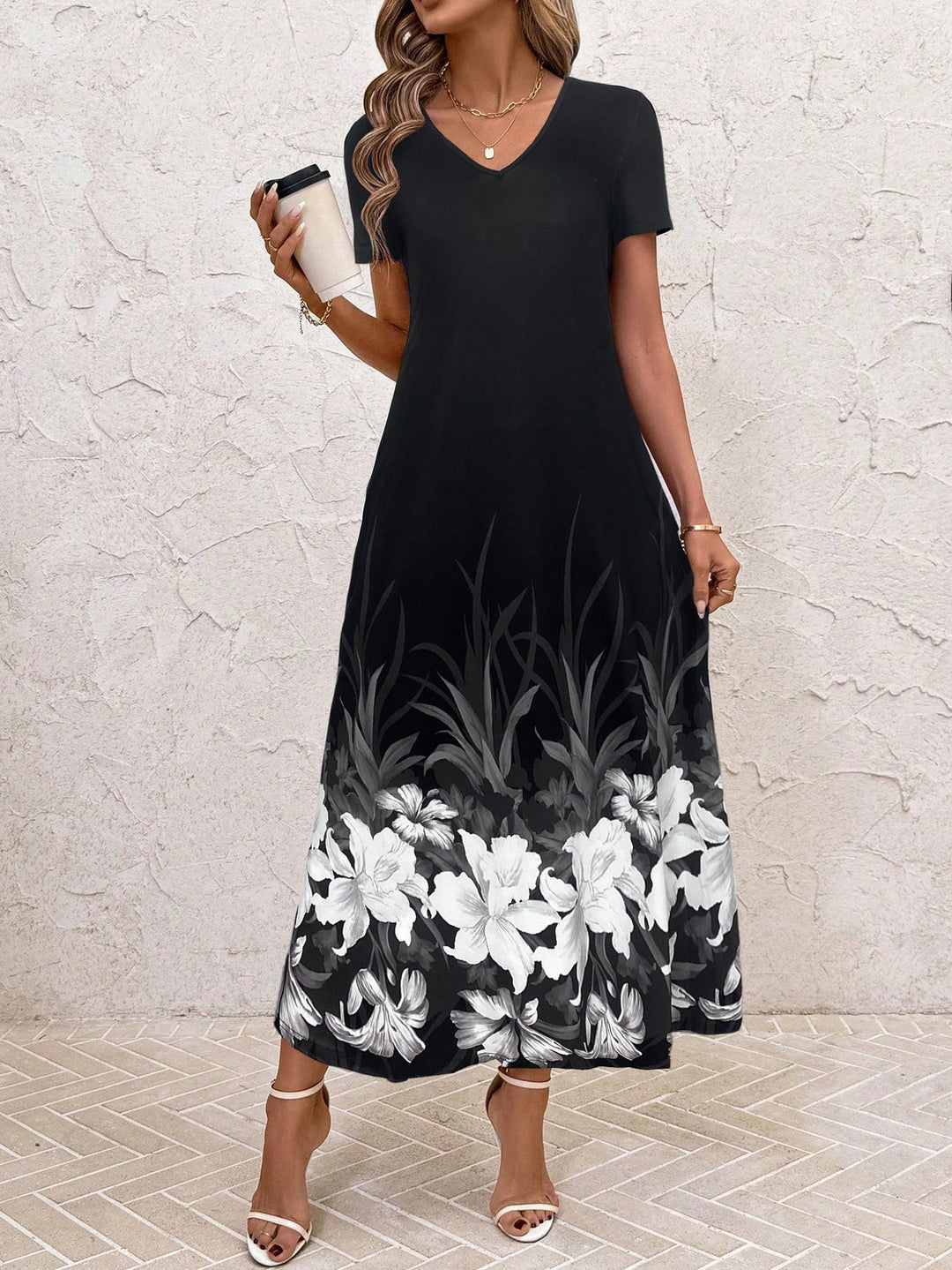 Rochie maxi SHEIN, negru