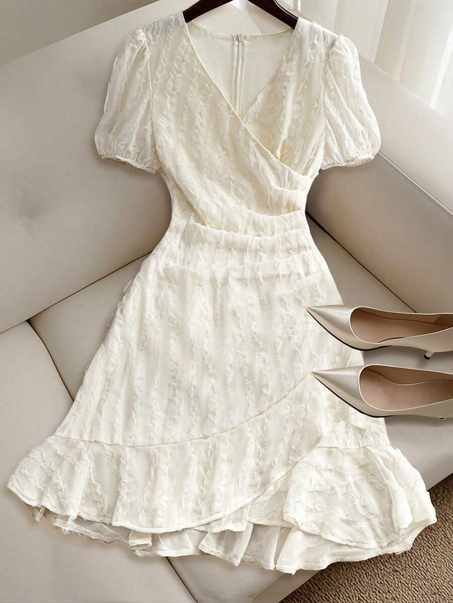 Rochie mini SHEIN, crem