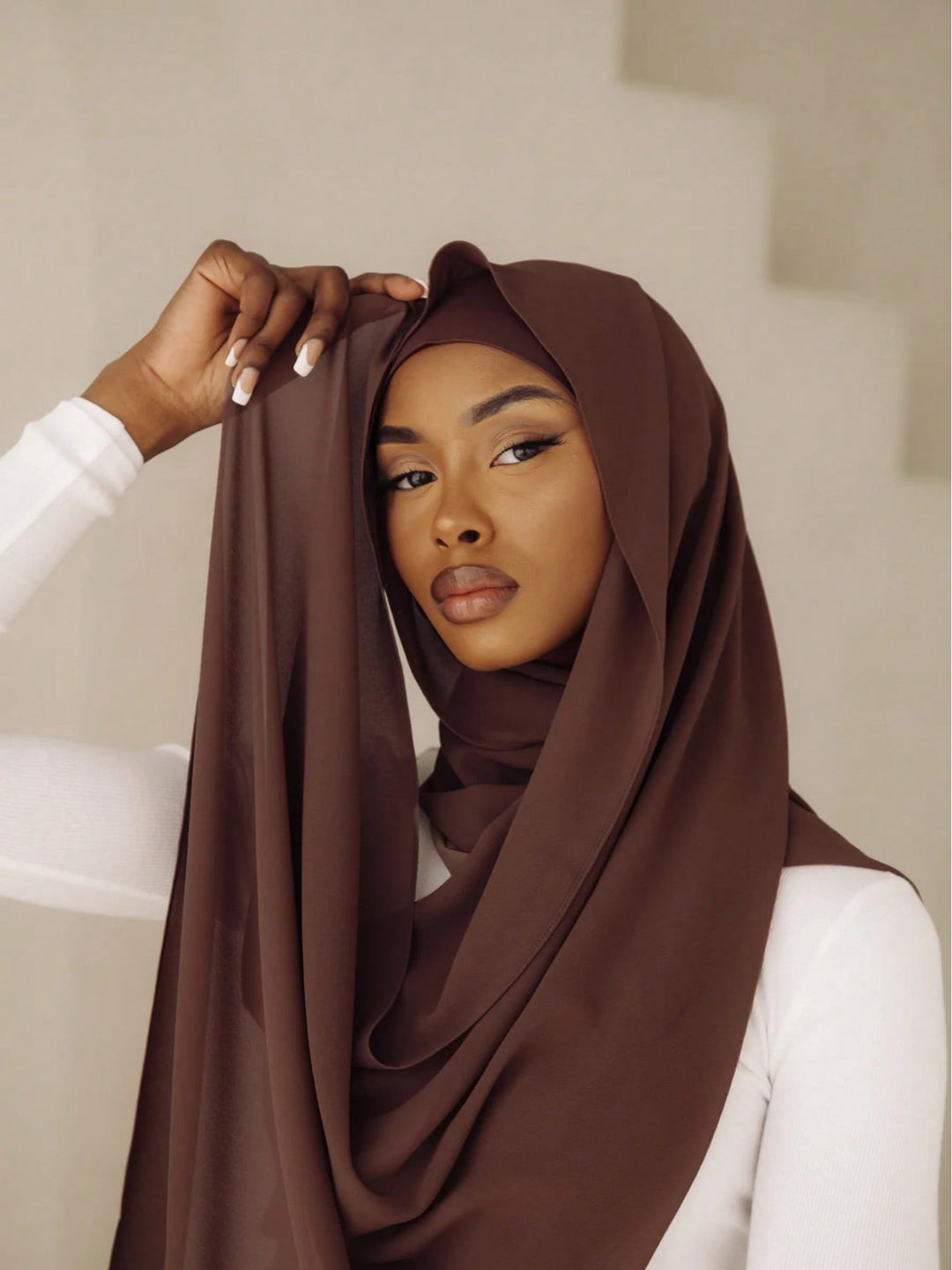 Hijab SHEIN, cărămiziu
