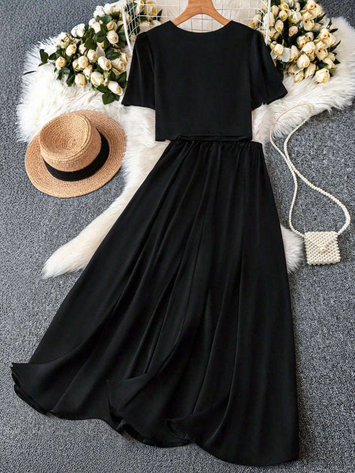 Shein Curve+ szett, fekete
