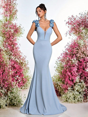 Rochie de ocazie SHEIN, albastru