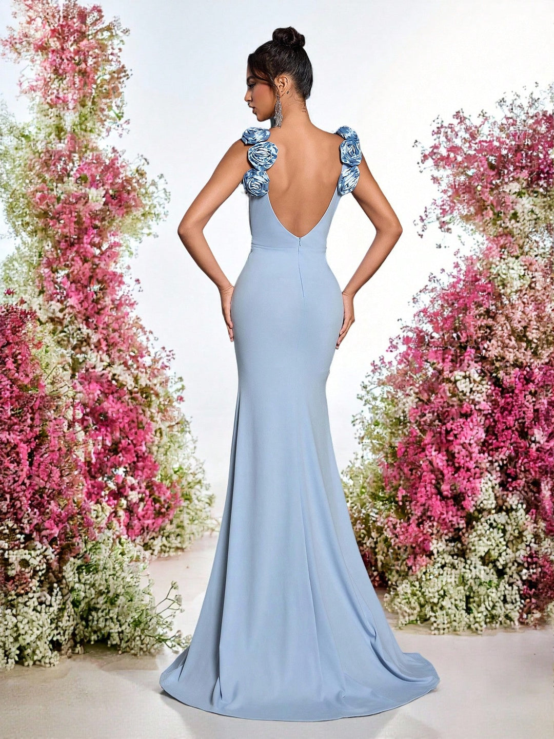 Rochie de ocazie SHEIN, albastru