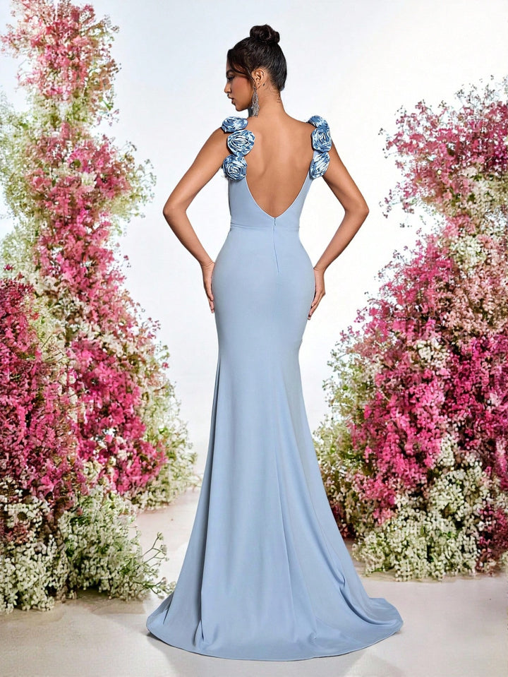 Rochie de ocazie SHEIN, albastru