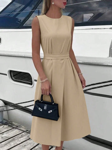 Rochie midi SHEIN, bej