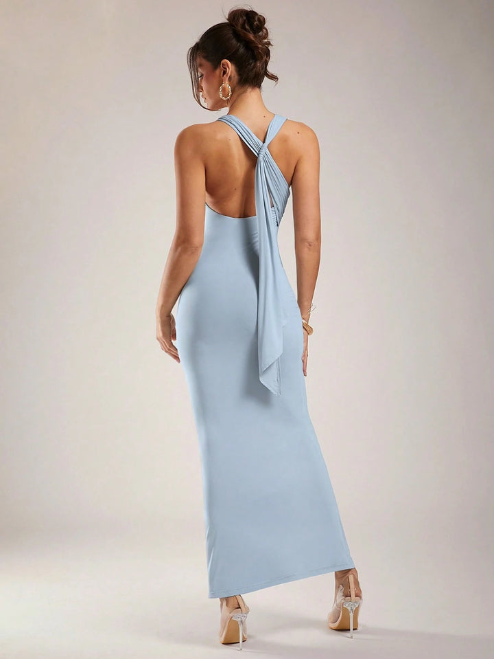 SHEIN maxi ruha, kék