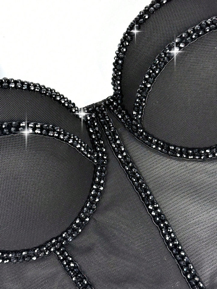 Top SHEIN, negru