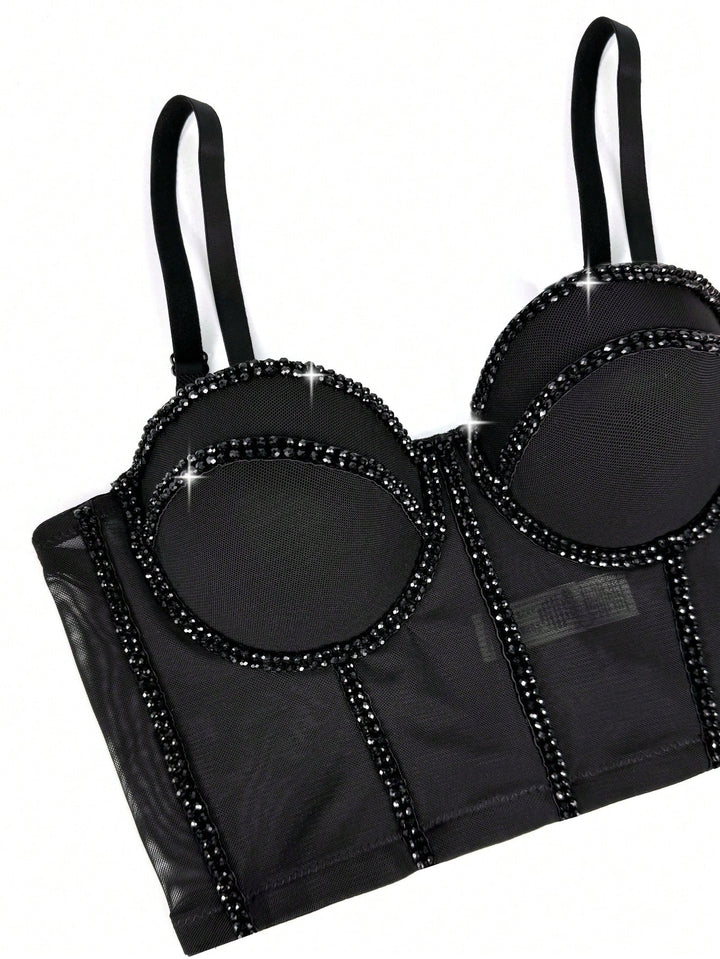 Top SHEIN, negru