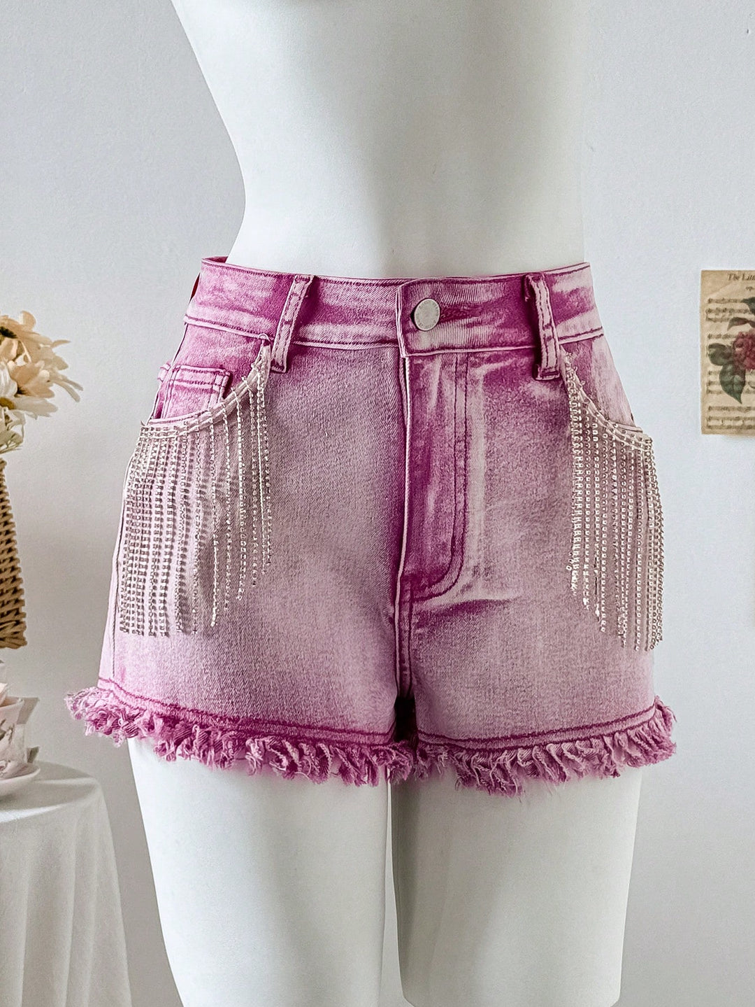 Pantaloni scurți SHEIN, roz