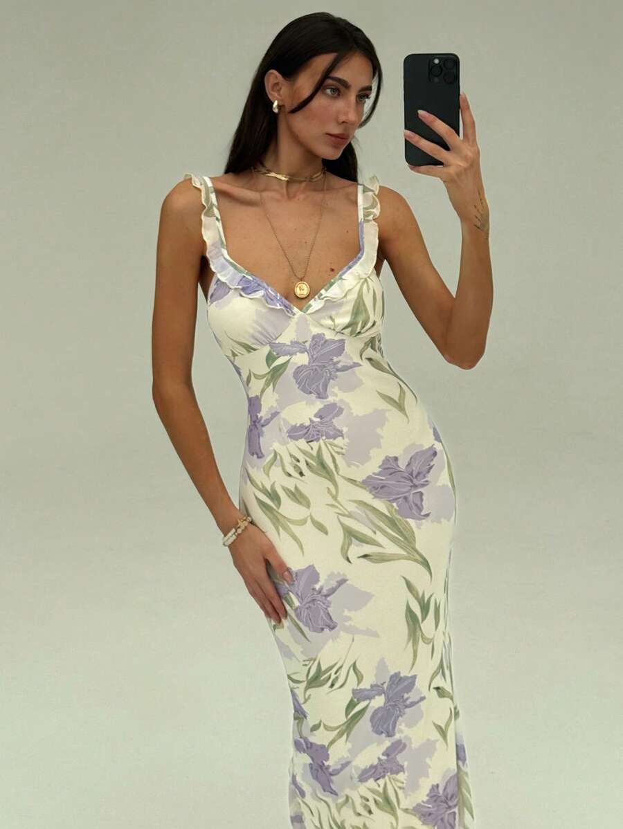 Rochie maxi SHEIN, mix culori